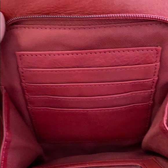 Small Red Leather Fossil Bag - Picture 9 of 16